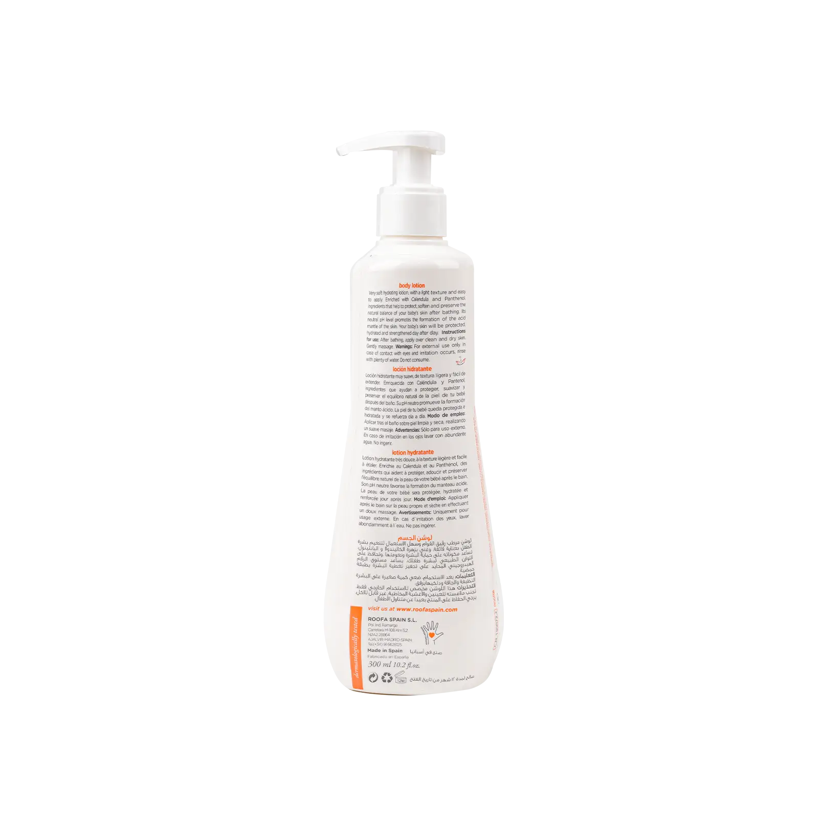 Roofa Calendula & Panthenol Body Lotion 300ml