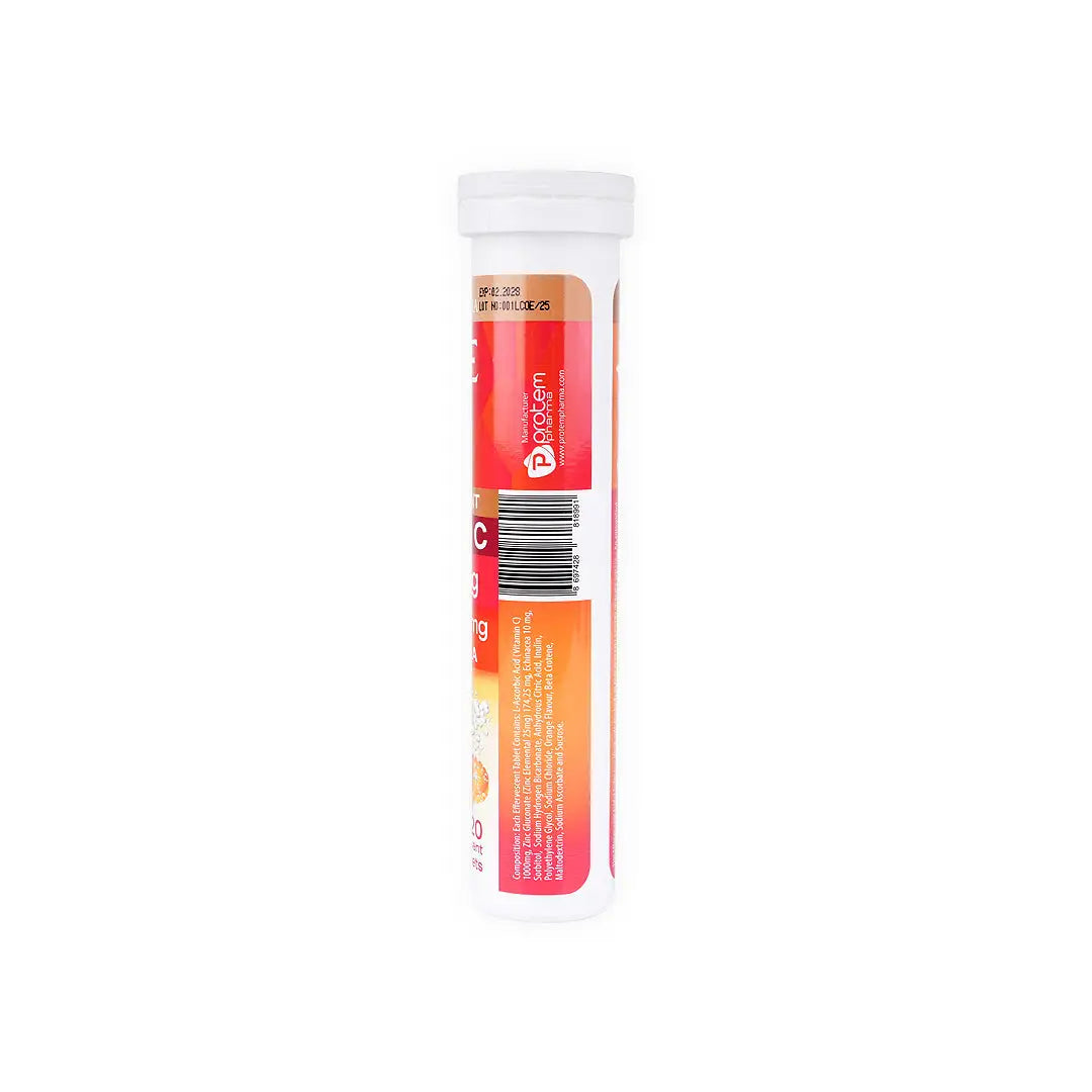 Protem Pharma Life Vitamin C 1000Mg 20 Tab - Orange Flavour