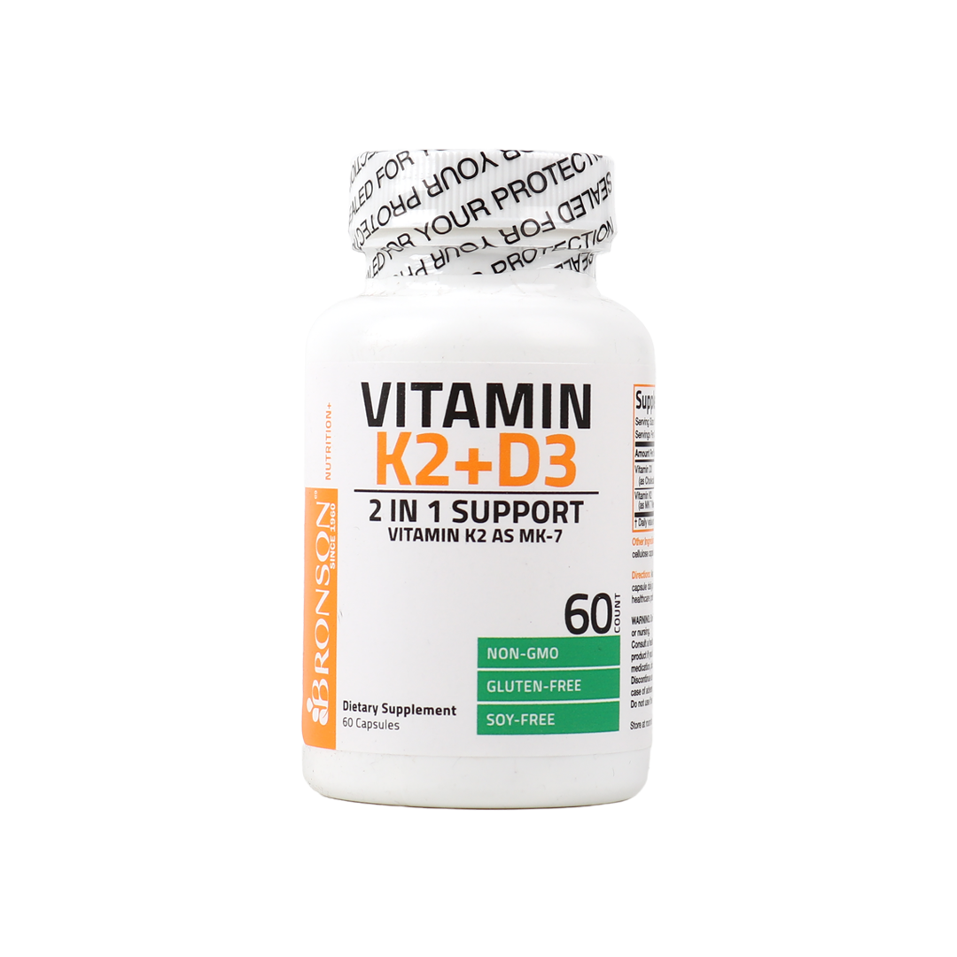 Bronson Vitamin k2+d3 60 Capsules