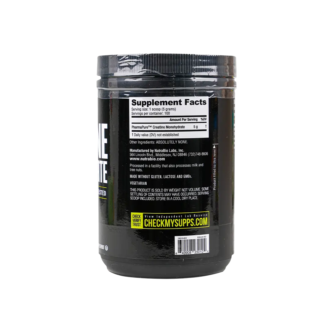 Nutrabio Creatine Monohydrate Powder 500G