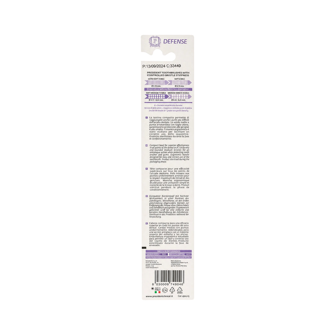 51095-President Defense Soft Toothbrush +3
