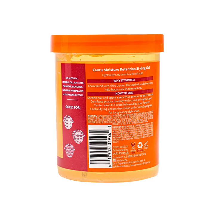 51103-Cantu Flexible Hold Moisture Retention Styling Gel 524G +1