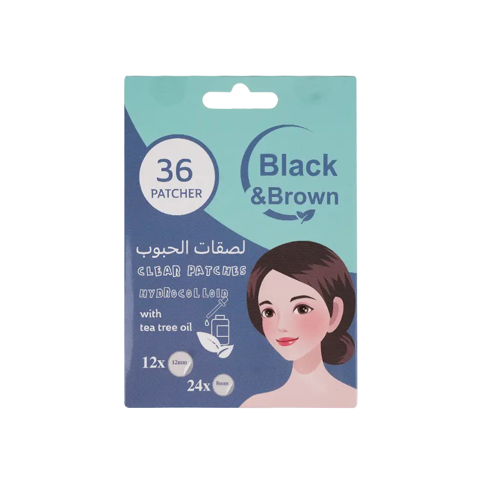 51124-Black & Brown Clear Patches 36 Patcher