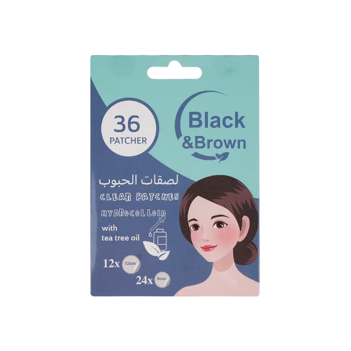 51124-Black &amp; Brown Clear Patches 36 Patcher