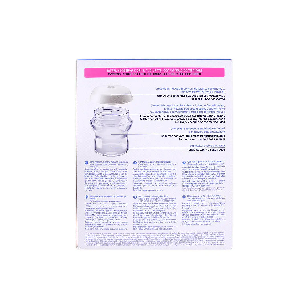 Chicco Multi-Use Milk Containers 4 pcs