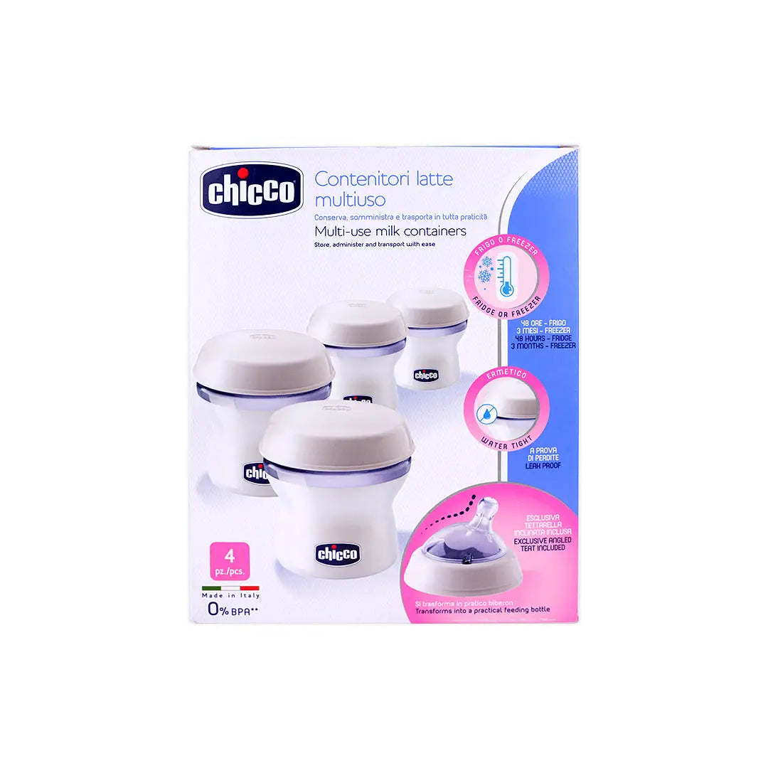 Chicco Multi-Use Milk Containers 4 pcs