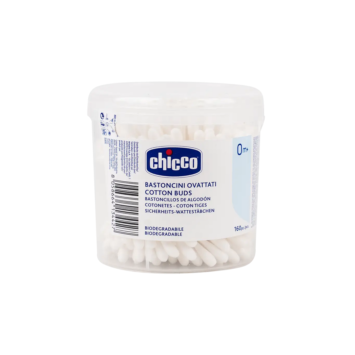 51143-Chicco Cotton Buds (0M+) 160Pcs