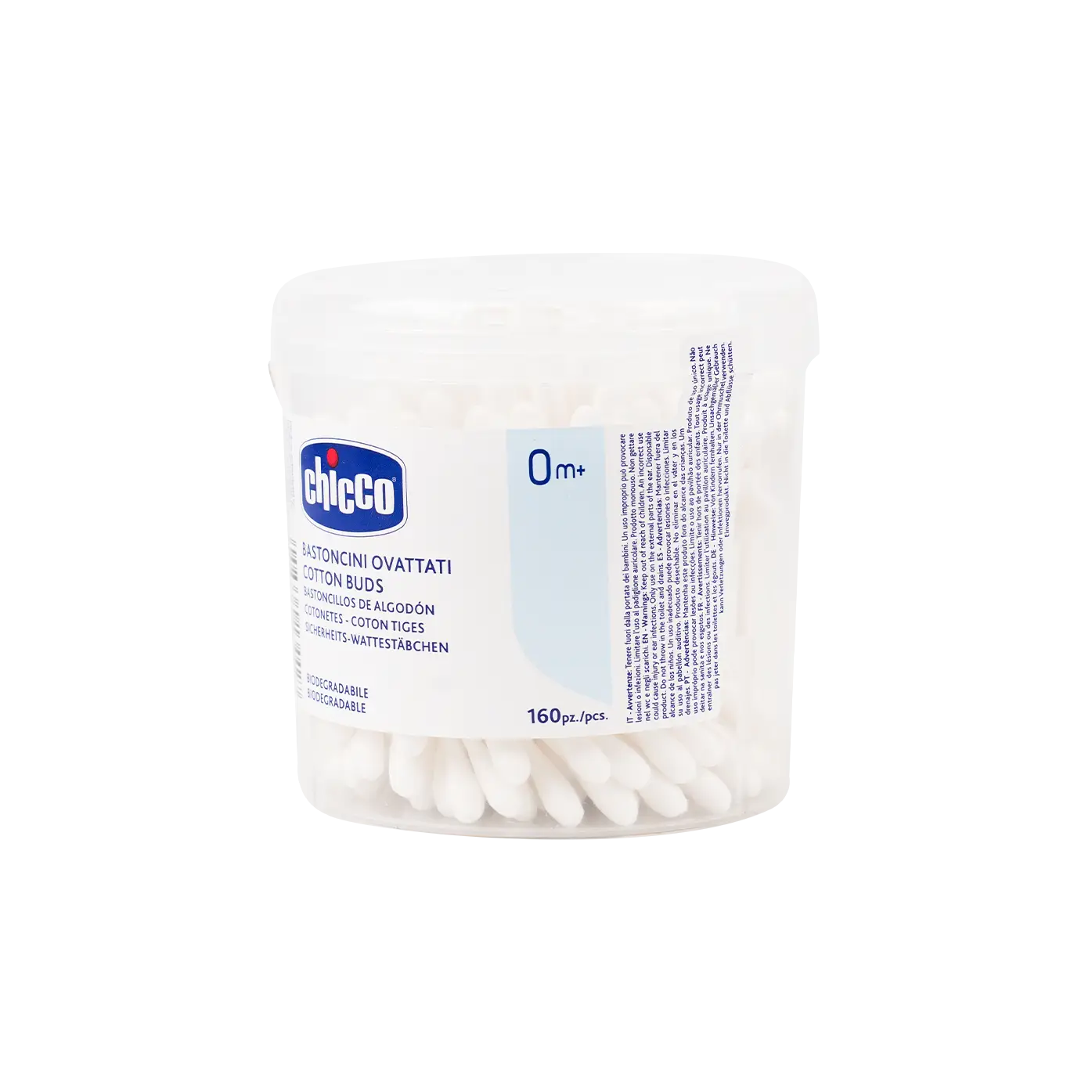 Chicco Cotton Buds (0M + ) 160Pcs-4427