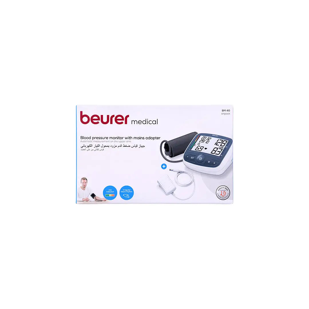 Beurer Upper Arm BP Monitor+Adaptor-BM40 +1