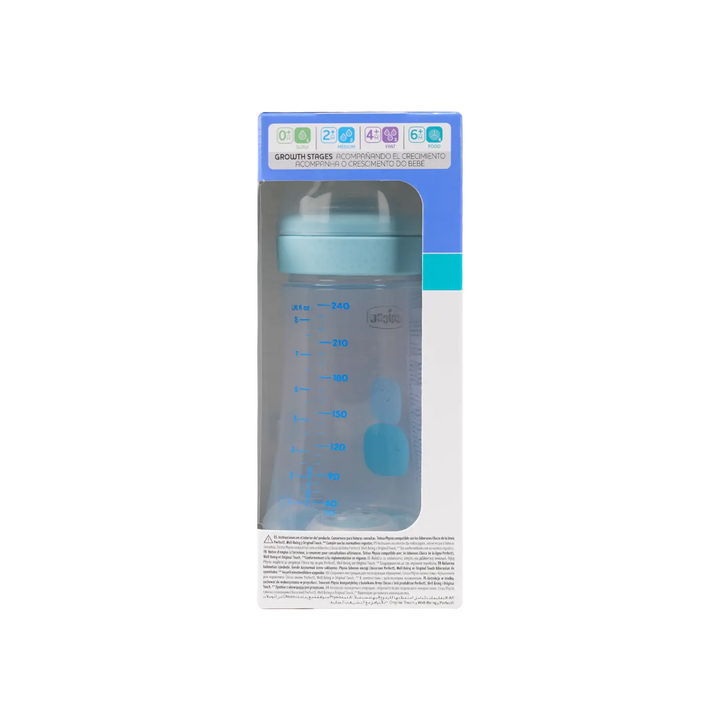 51157-Chicco Perfect 5 Medium Bottle Blue 240ml (2m+)