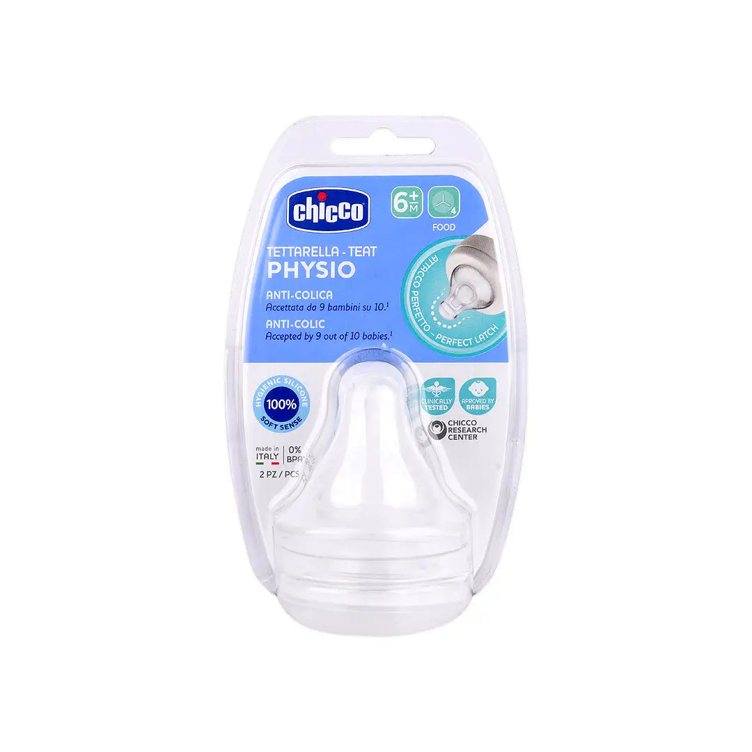 شيكو فيزيو حلمات رضاعة مضاد للمغص (6 أشهر فما فوق) 2حبة-2226