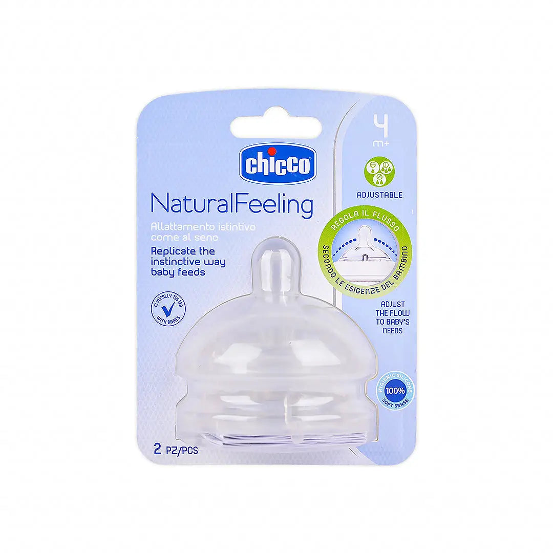 Chicco Natural Feeling Adjustable  (4m+) 2Pcs