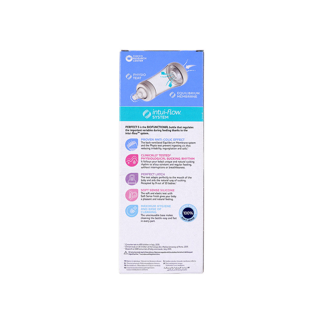 Chicco Perfect 5 Fast Bottle Blue 300ml (4m+)