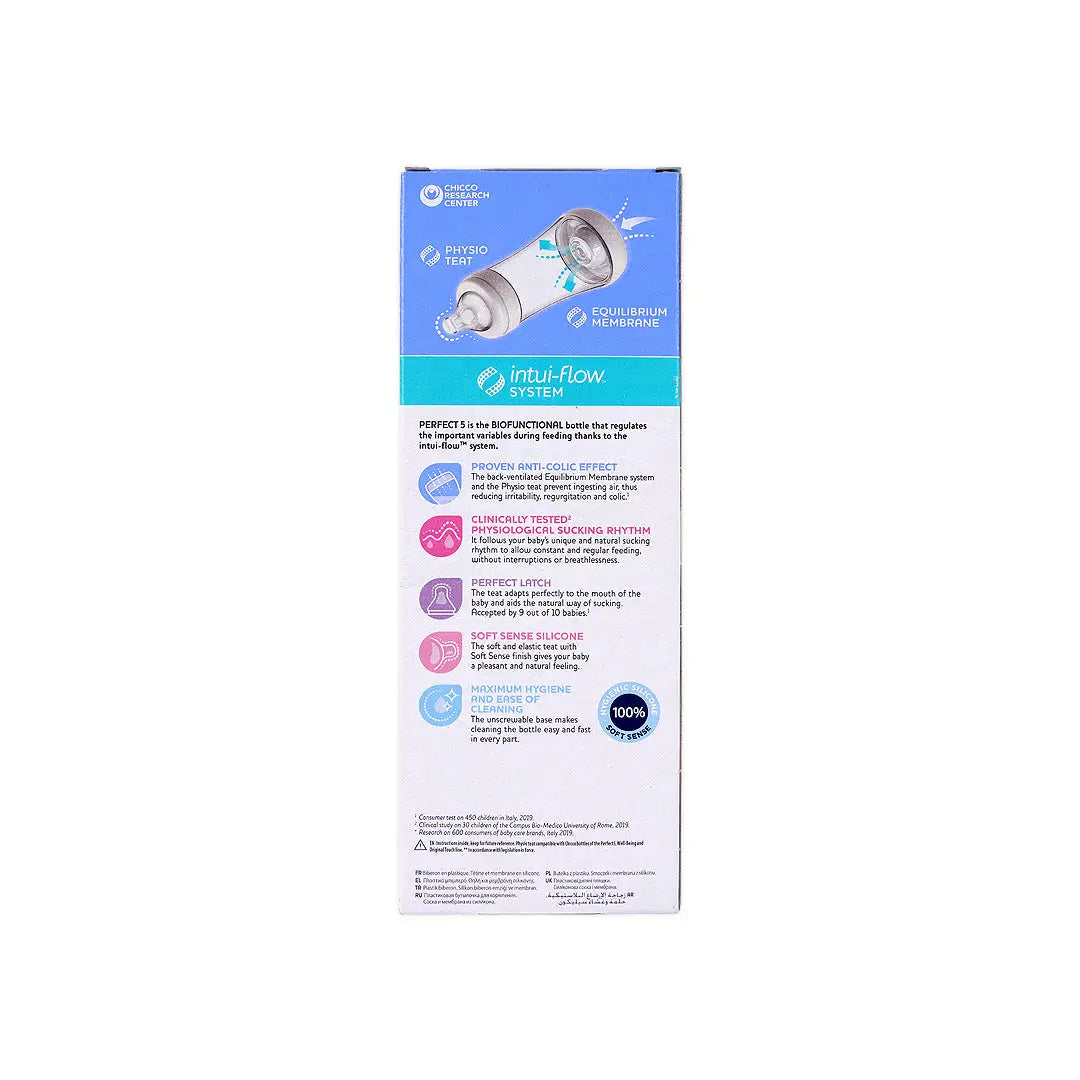 Chicco Perfect 5 Fast Bottle Blue 300ml (4m+)