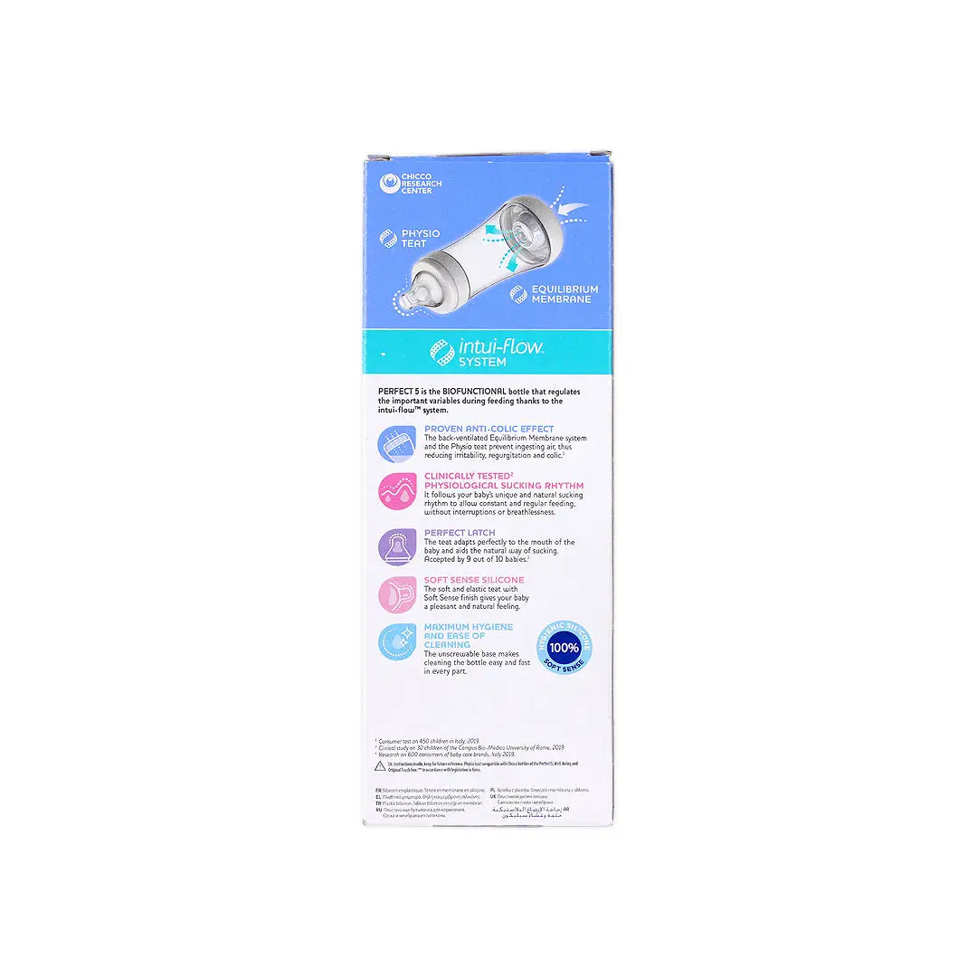Chicco Perfect 5 Fast Bottle Pink 300ml (4m+)