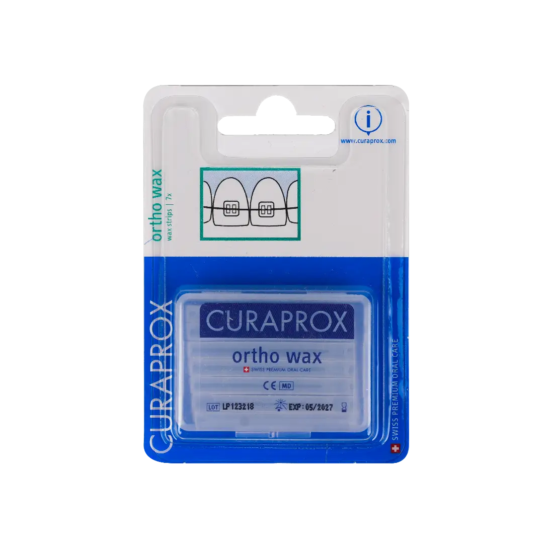 51219-Curaprox Ortho Wax Strips 7pcs