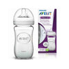 Avent Natural Glass Baby Bottle 1m + 240ml-F053/17(PA468)