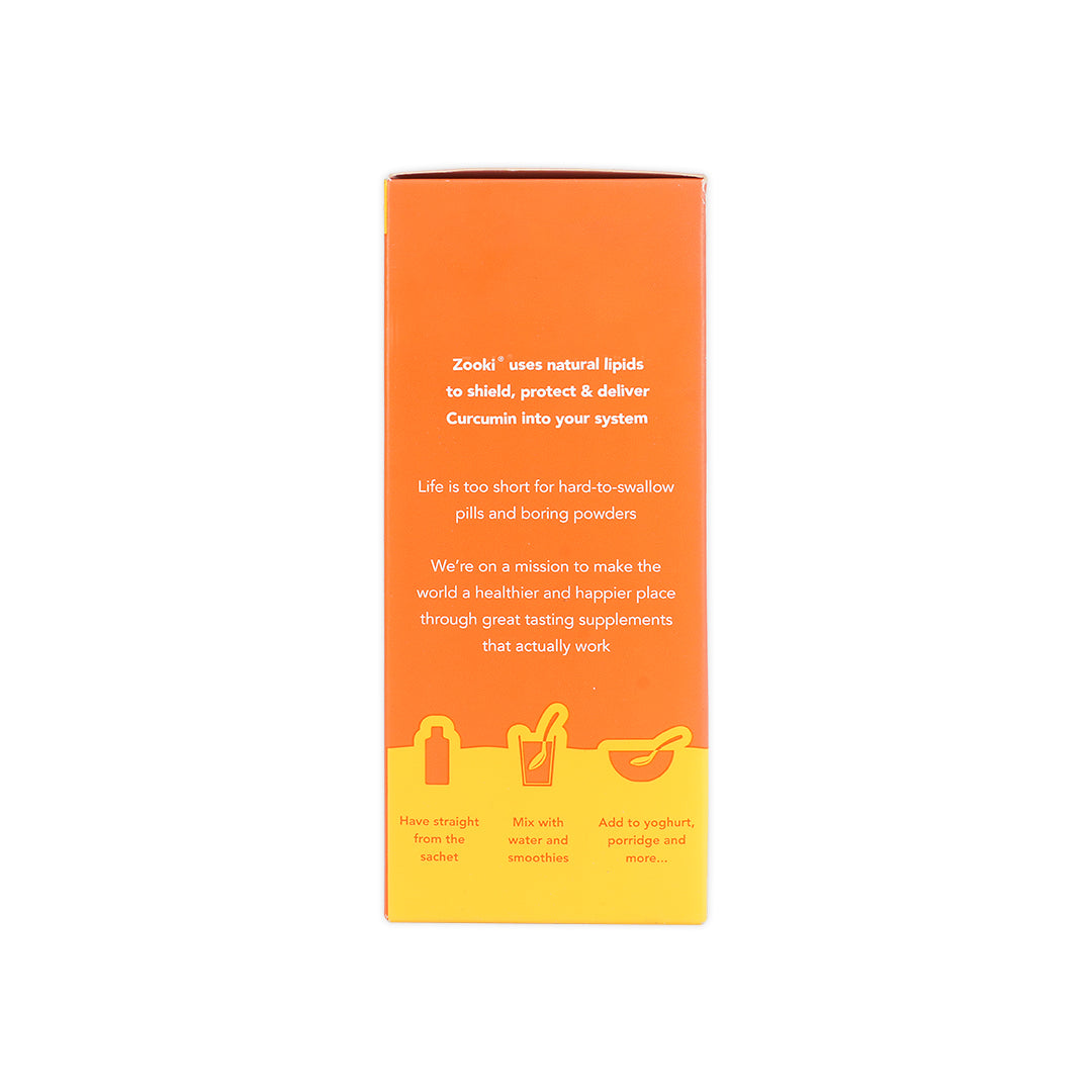 Zooki Turmeric 750mg 15mlx14 Sachets - Tangerine