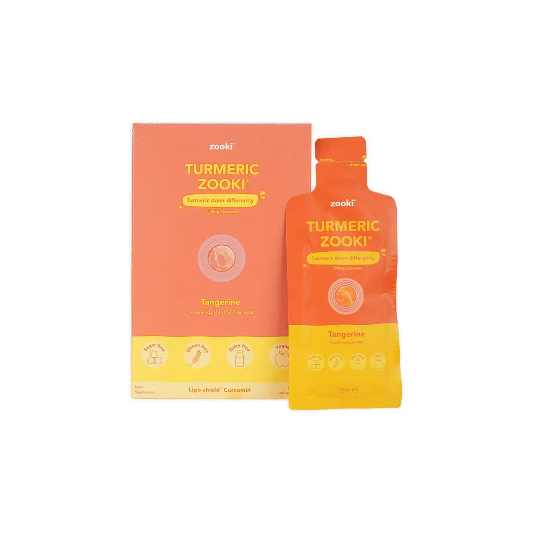 Zooki Turmeric 750mg 15mlx14 Sachets - Tangerine