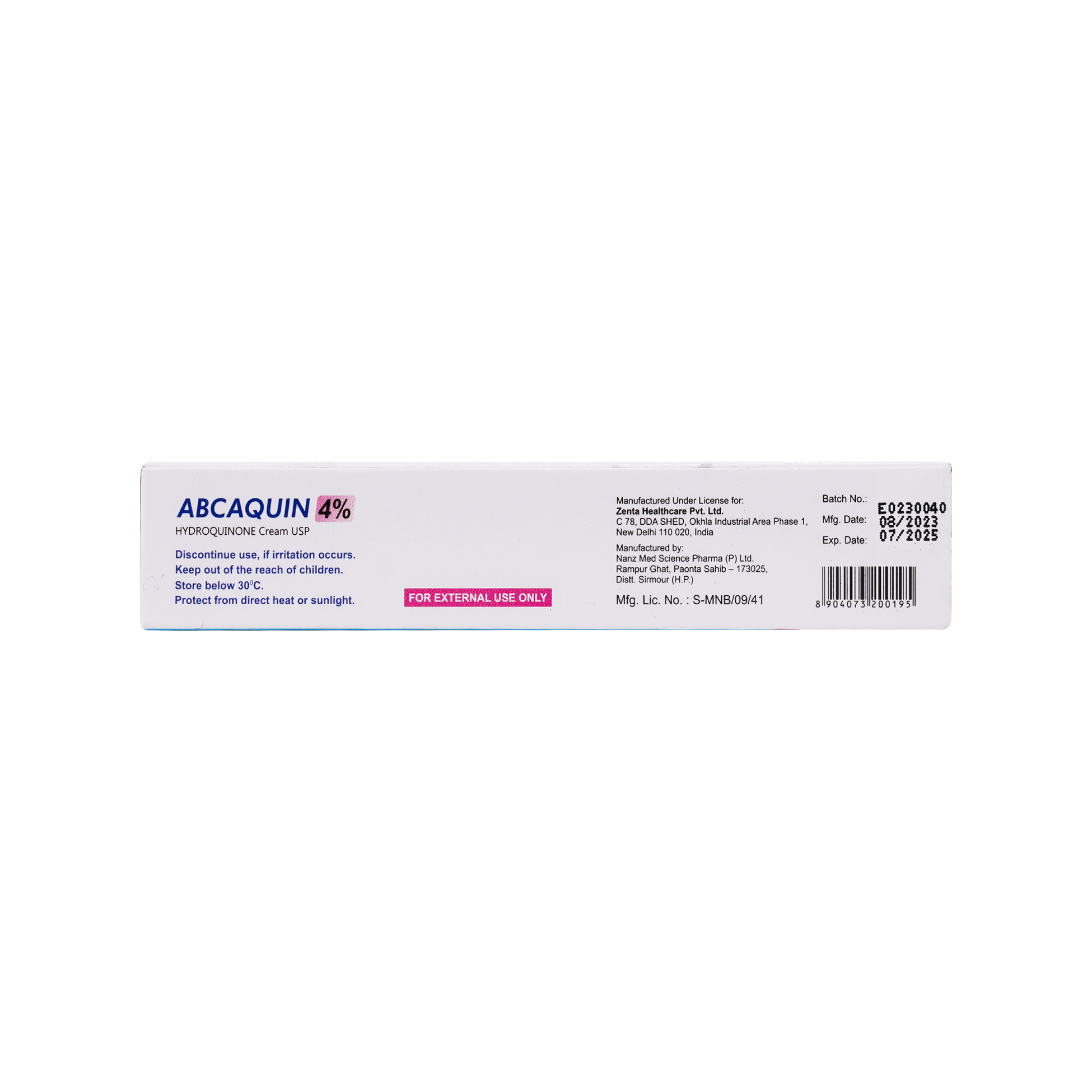 Abcaquin 4% Whitening & lightening Cream 30gm