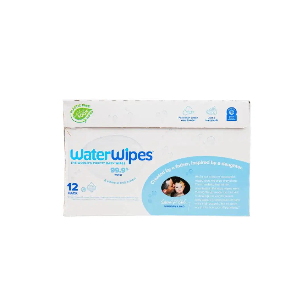 Water Wipes Baby 12 Pack X 60 Wipes-Carton