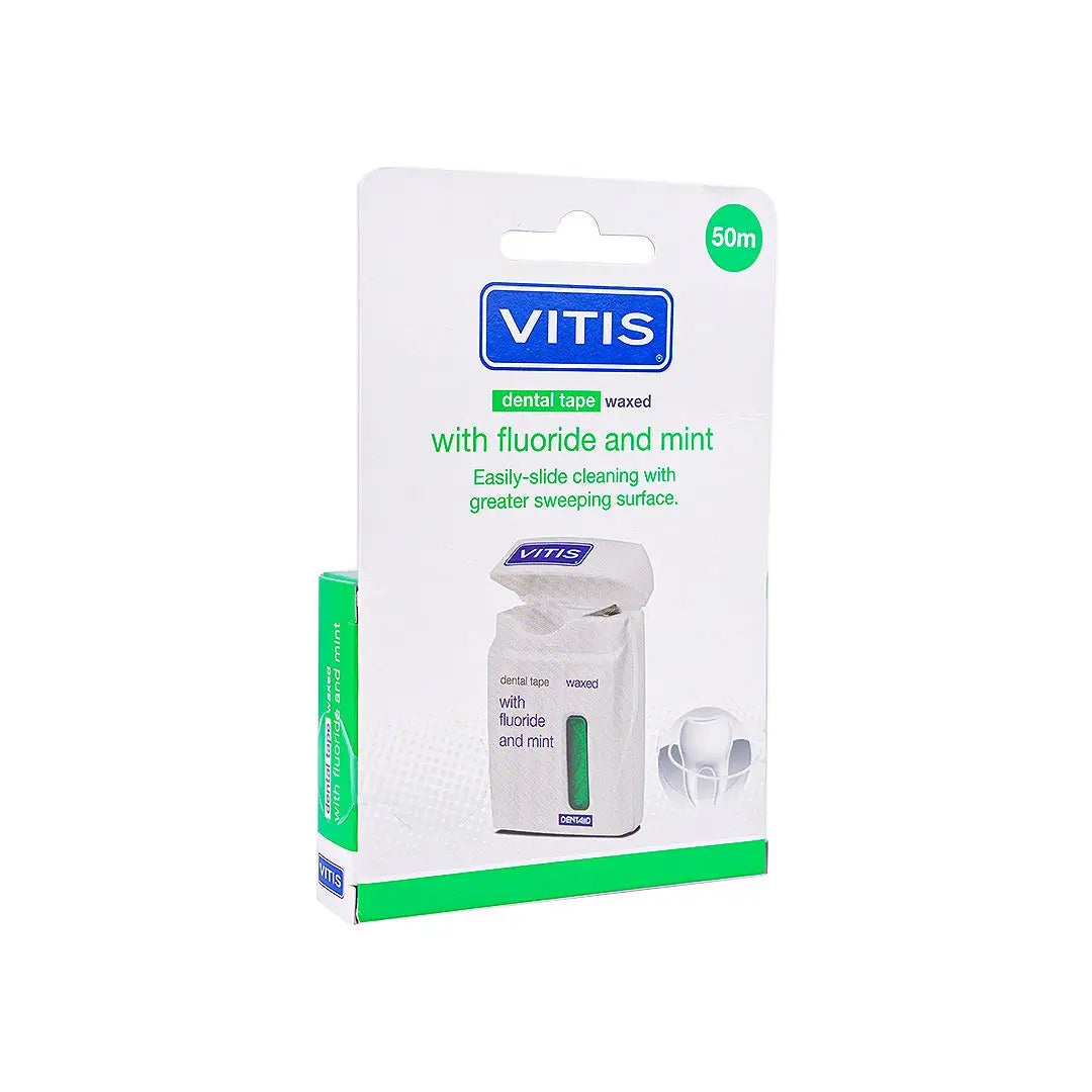 Vitis Soft Waxed Dental Tape-Green +4