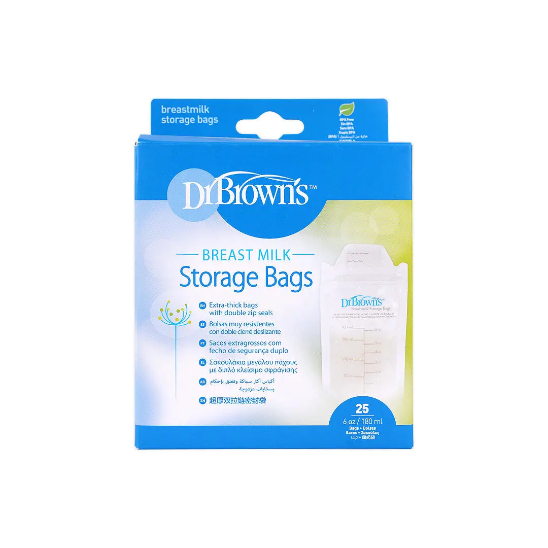 Dr Browns Breast Milk Storage Bags 180mlx25Pcs
