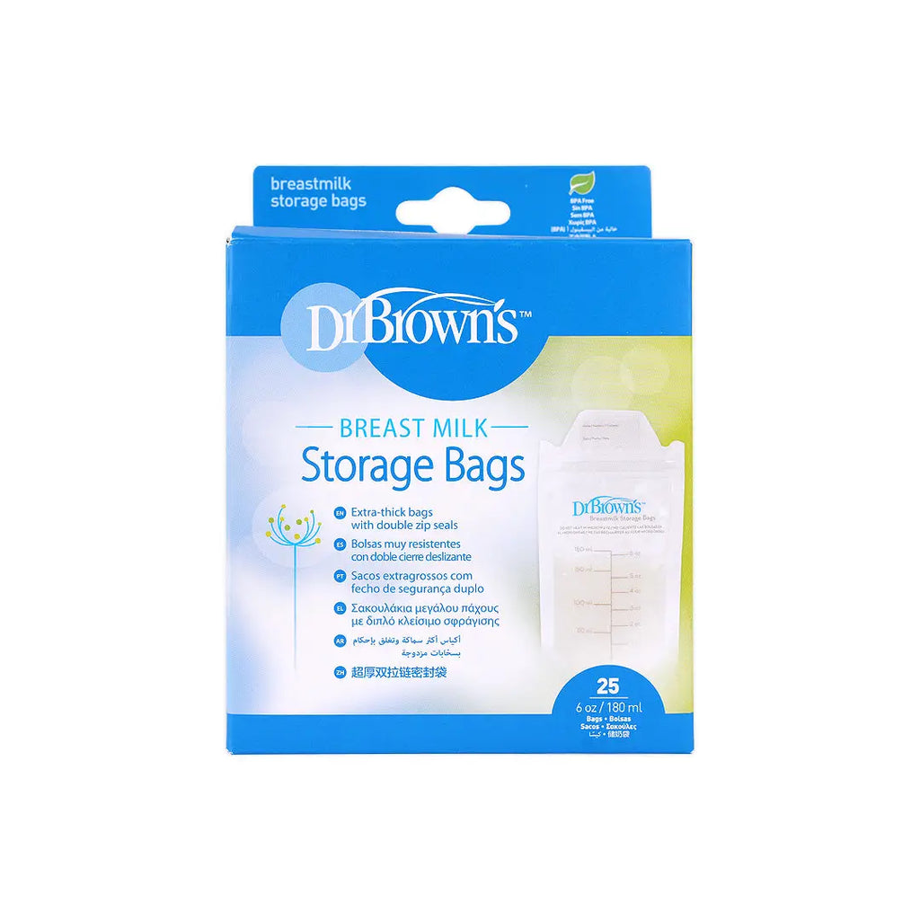 Dr Browns Breast Milk Storage Bags 180mlx25Pcs