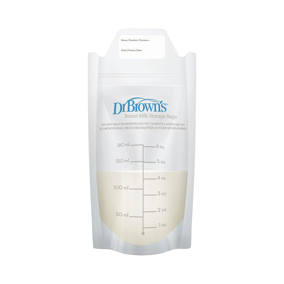 51262-Dr Browns Breast Milk Storage Bags 180mlx25Pcs +1