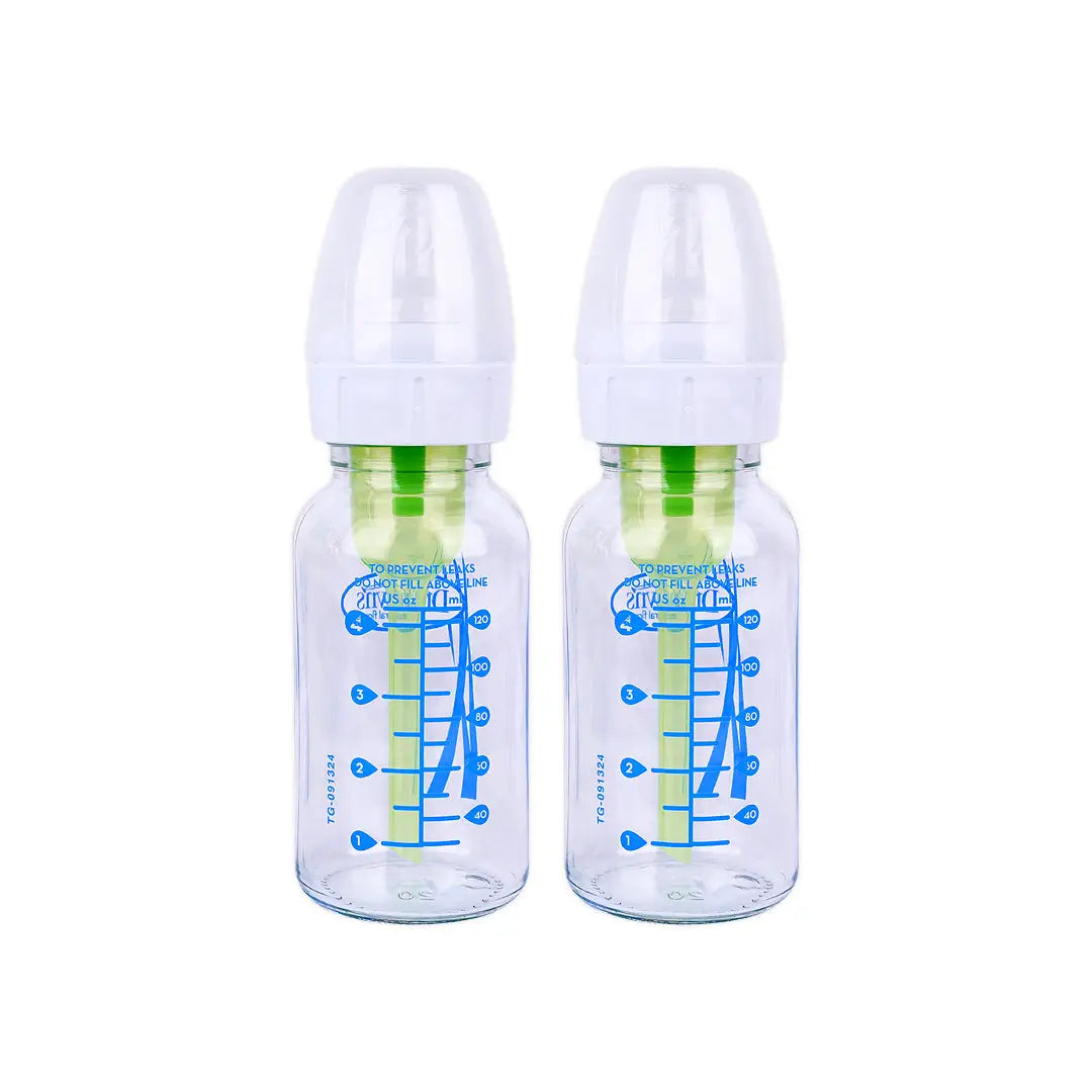 Dr Browns Anti-Colic Baby Glass Bottle(0m+)2x120ml