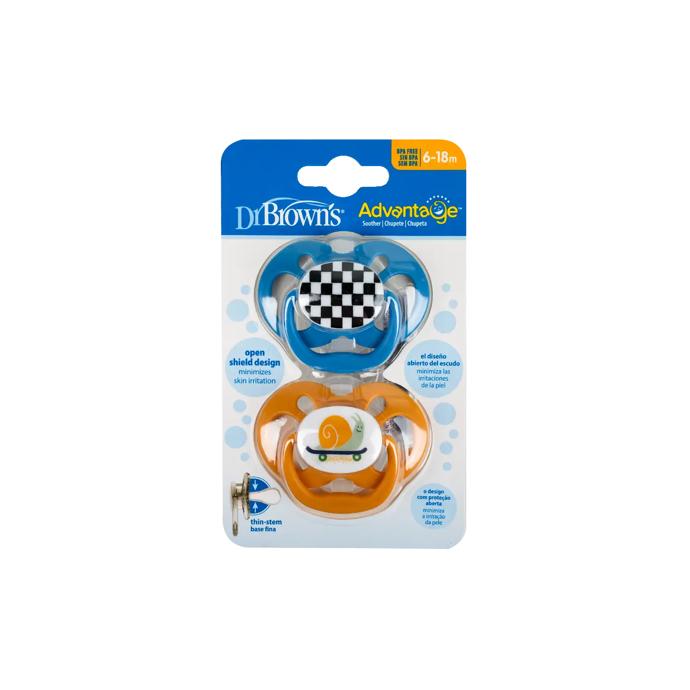 Dr Browns Advantage Pacifier Blue(6-18m)-6641