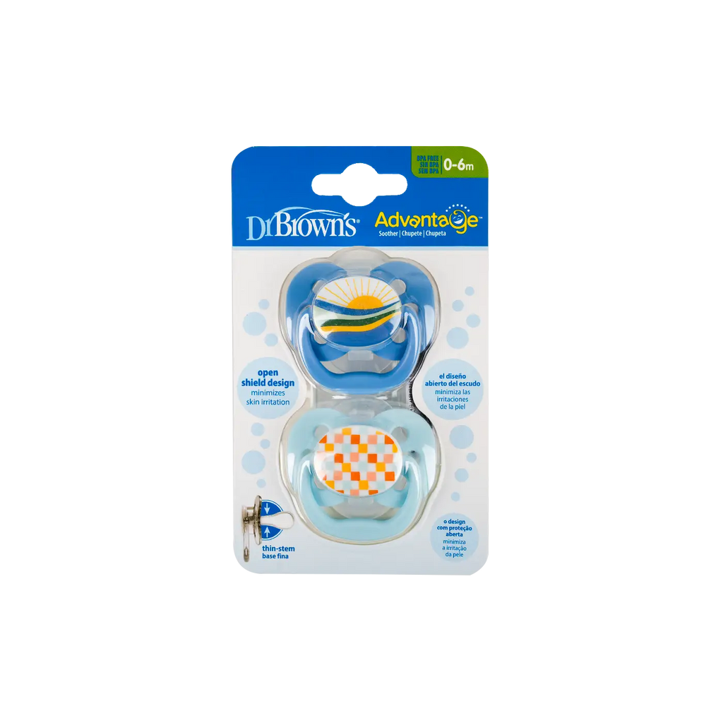Dr Browns Advantage Pacifier Blue(0-6m)-6627
