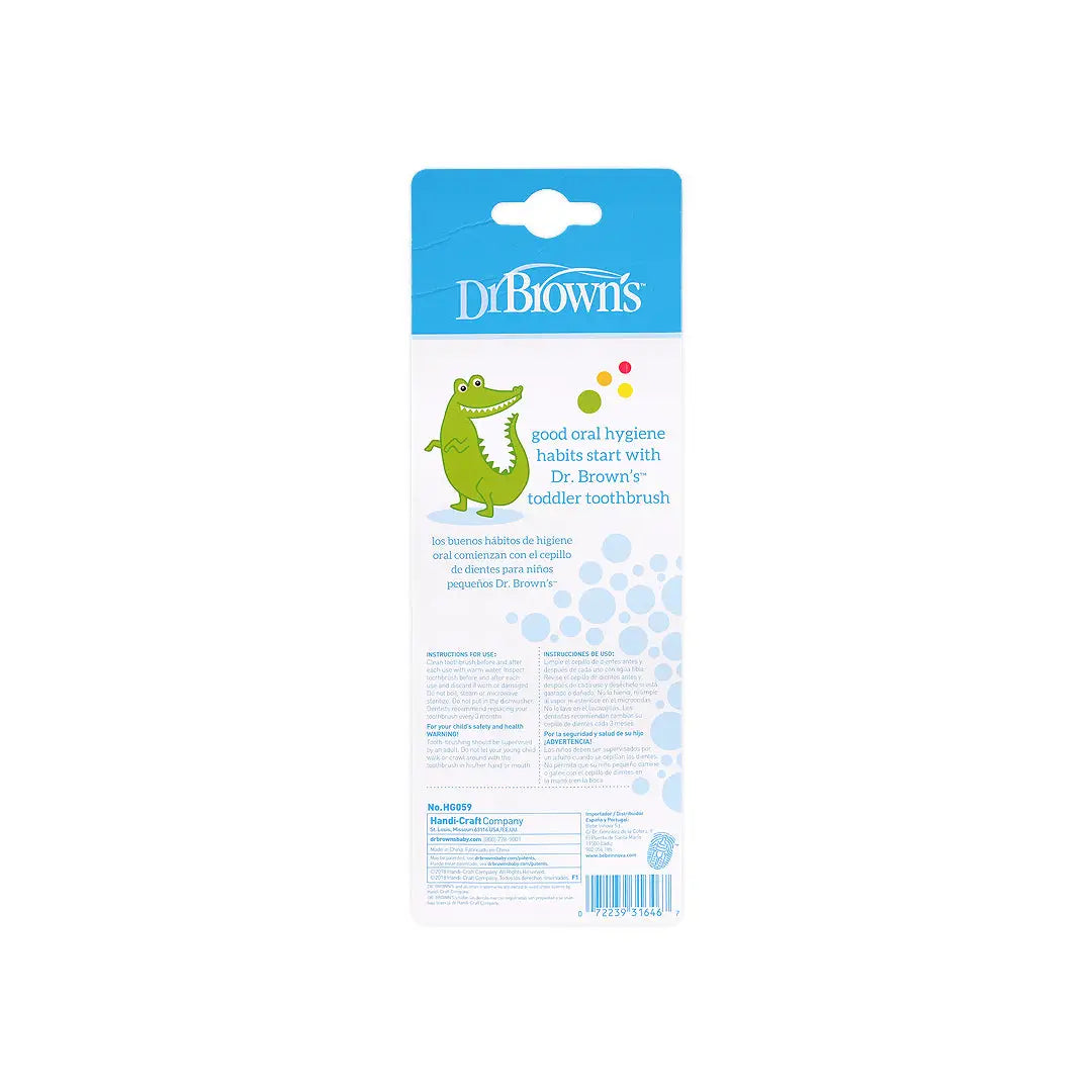 Dr Browns Toddler ToothBrush Crocodile(1-4Years)