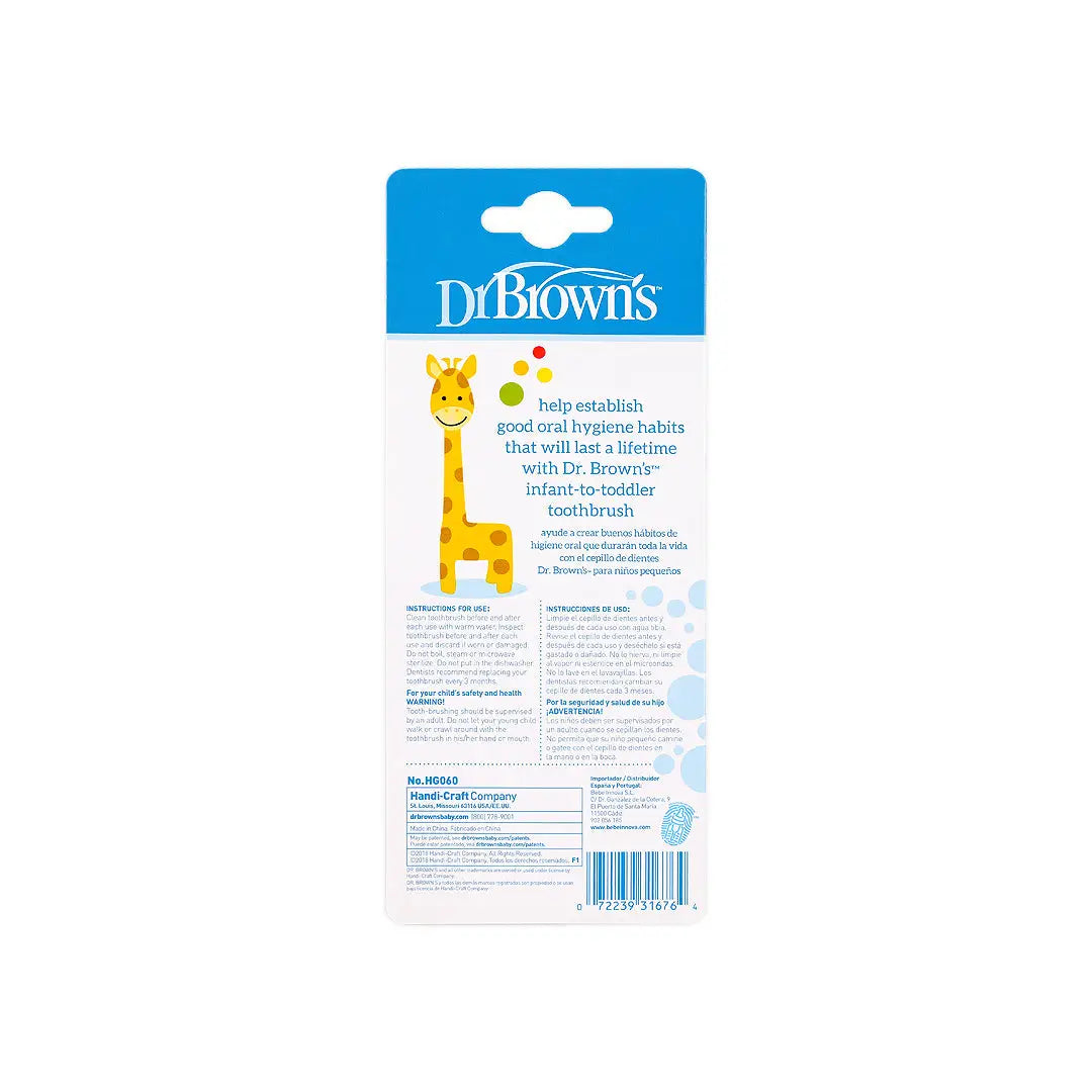 Dr Browns Infant-To-Toddler ToothBrush(0-3 Year)