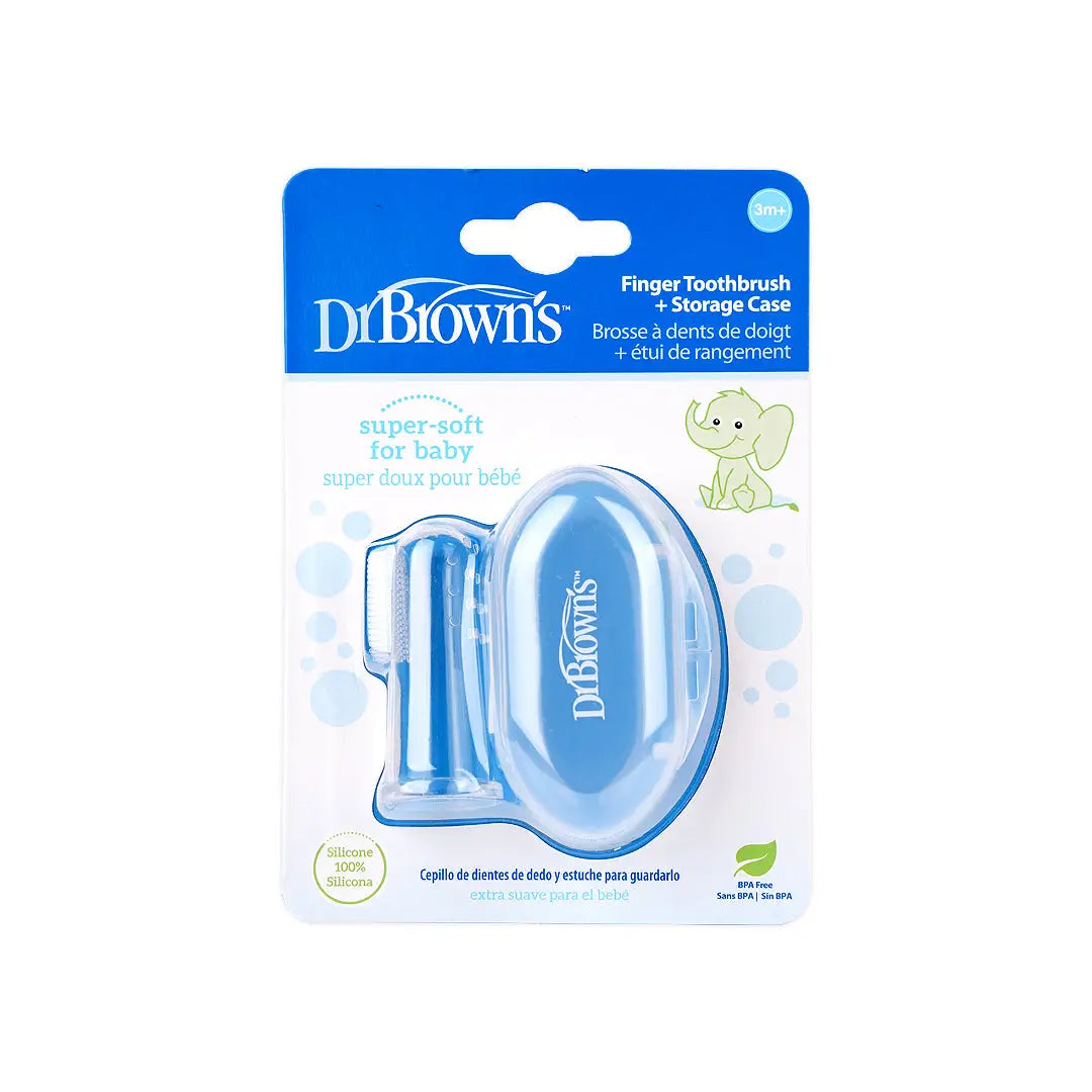 Dr Browns Finger ToothBrush+Storage Case