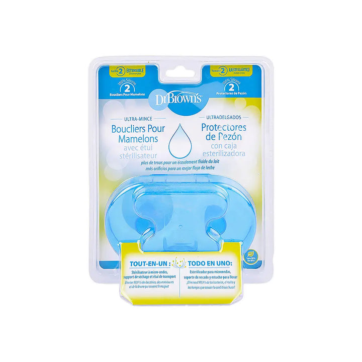 51279-Dr Browns Nipple Shields With Sterilizer Case 2Pcs +1