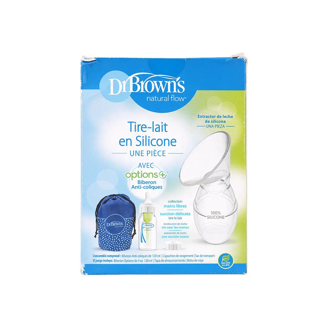 Dr Browns Slicone Breast Pump+Anti Colic Bottle 120ml