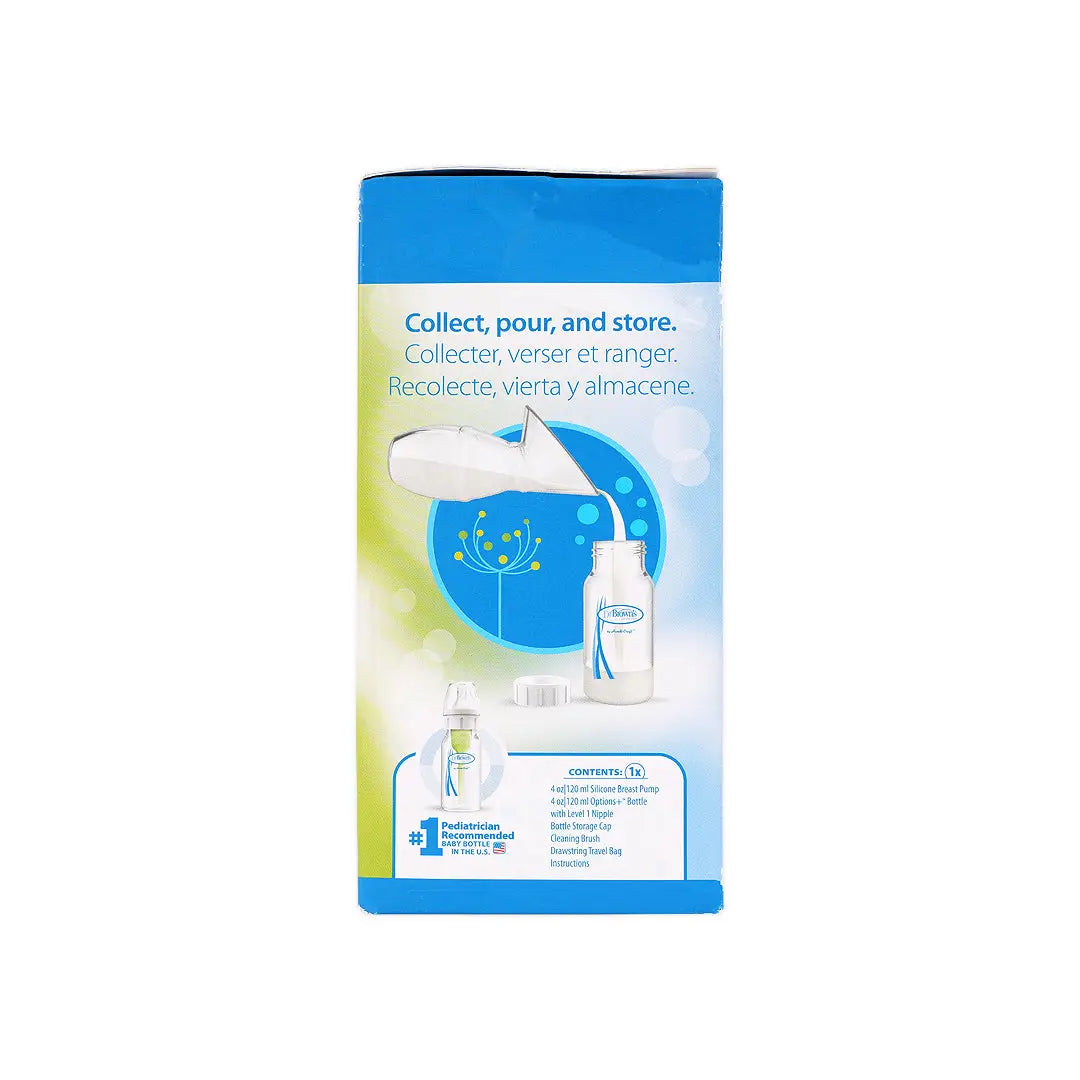 Dr Browns Slicone Breast Pump+Anti Colic Bottle 120ml