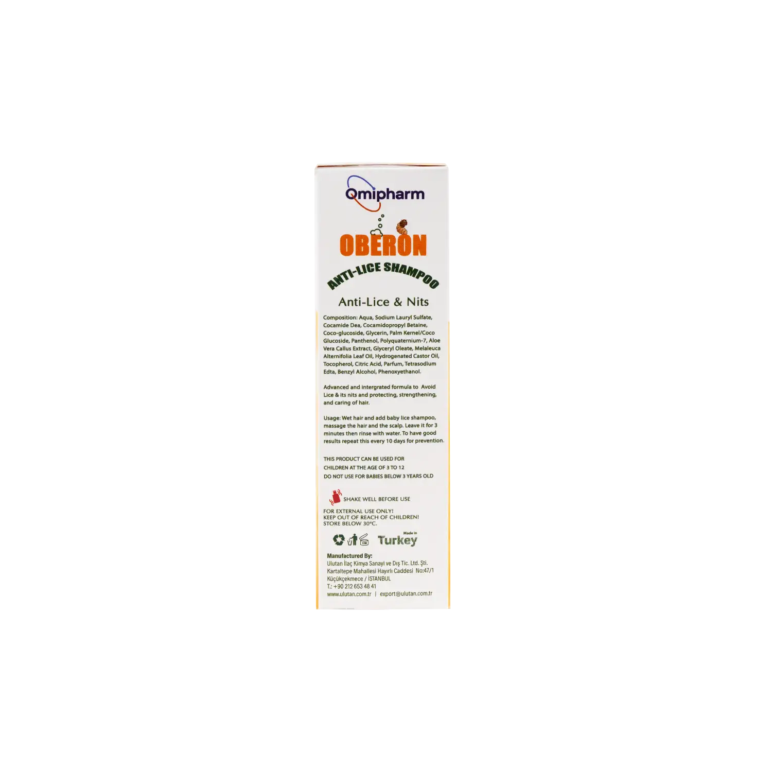 Omipharm Oberon Anti-Lice Shampoo 200ml