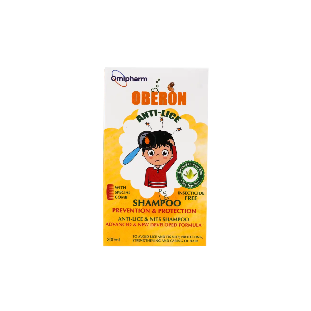 Omipharm Oberon Anti-Lice Shampoo 200ml