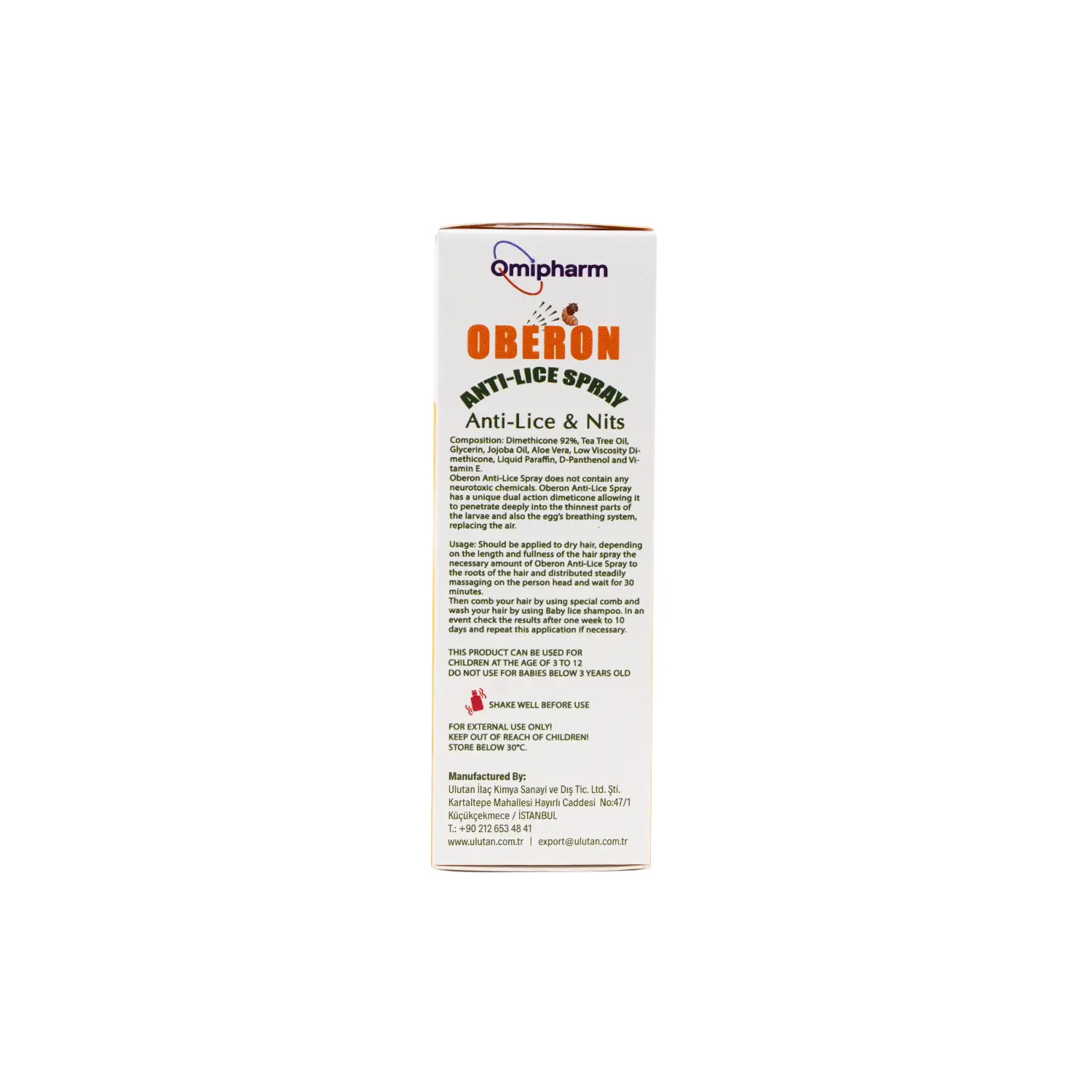 Omipharm Oberon Anti-Lice Spray 60ml