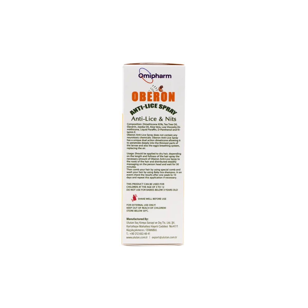 51295-Omipharm Oberon Anti-Lice Spray 60ml +1