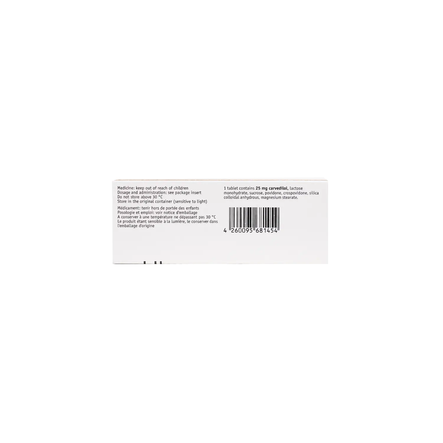 Dilatrend 25mg 30 Tablets