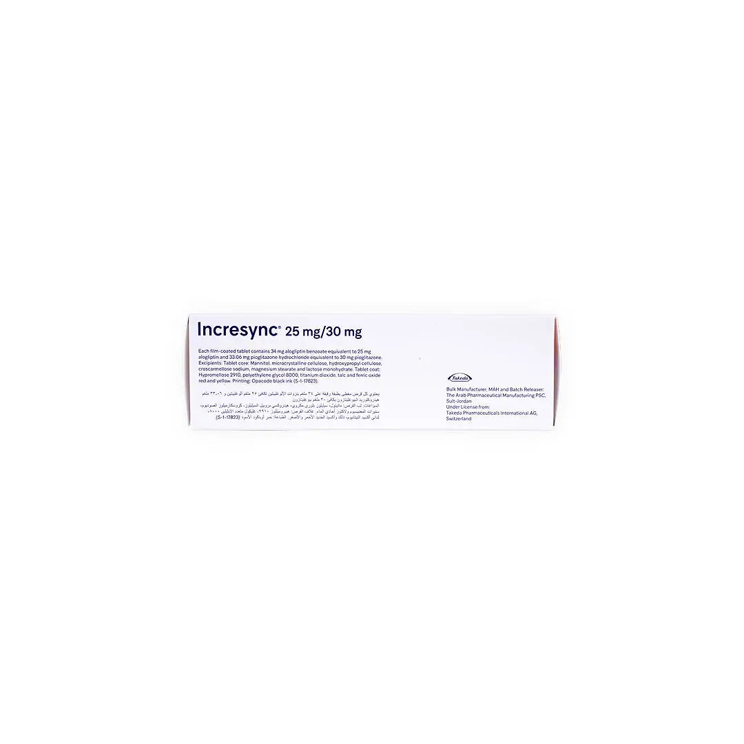Incresync 25/30mg 28 Tablets