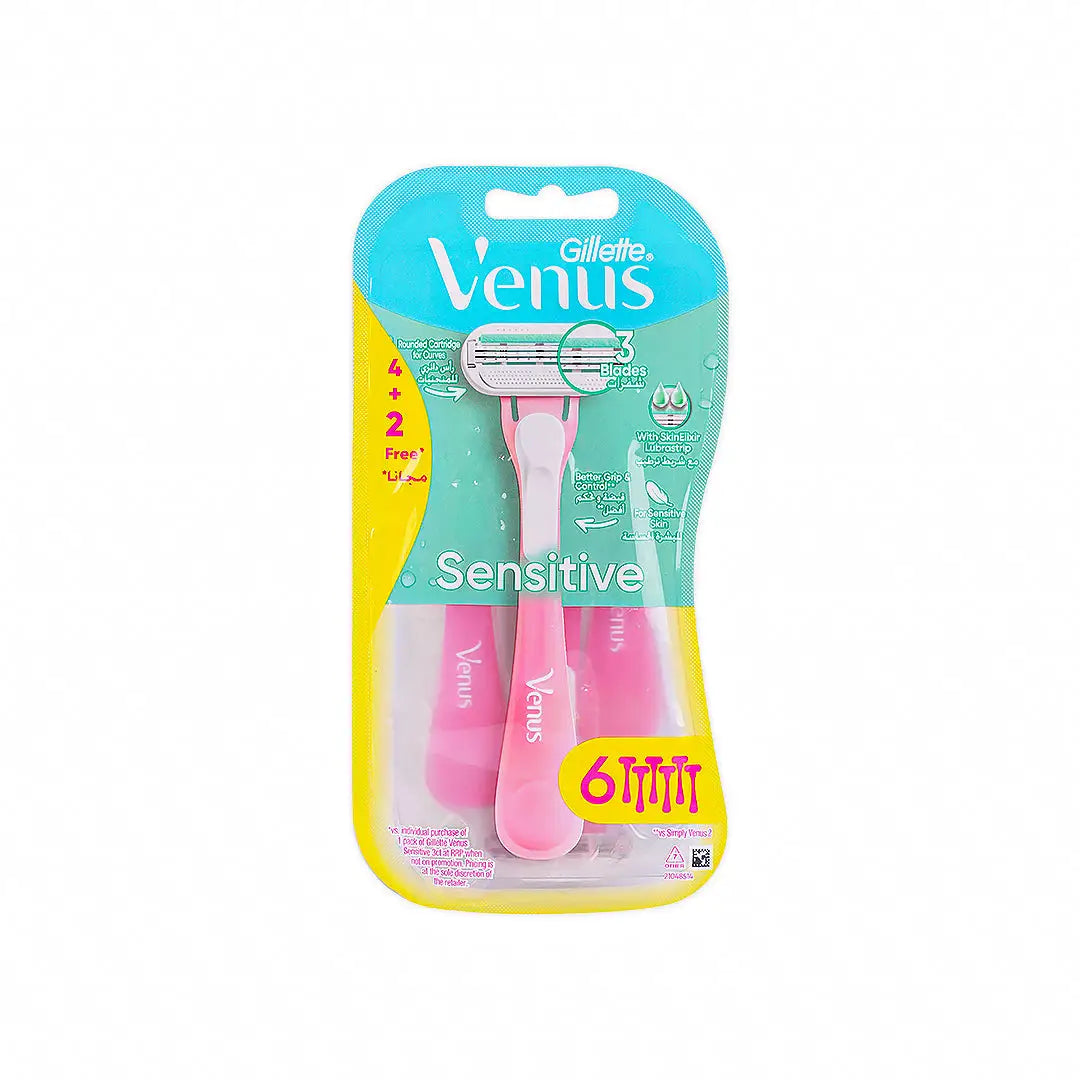 Gillette Venus Sensitive 4+2Pcs