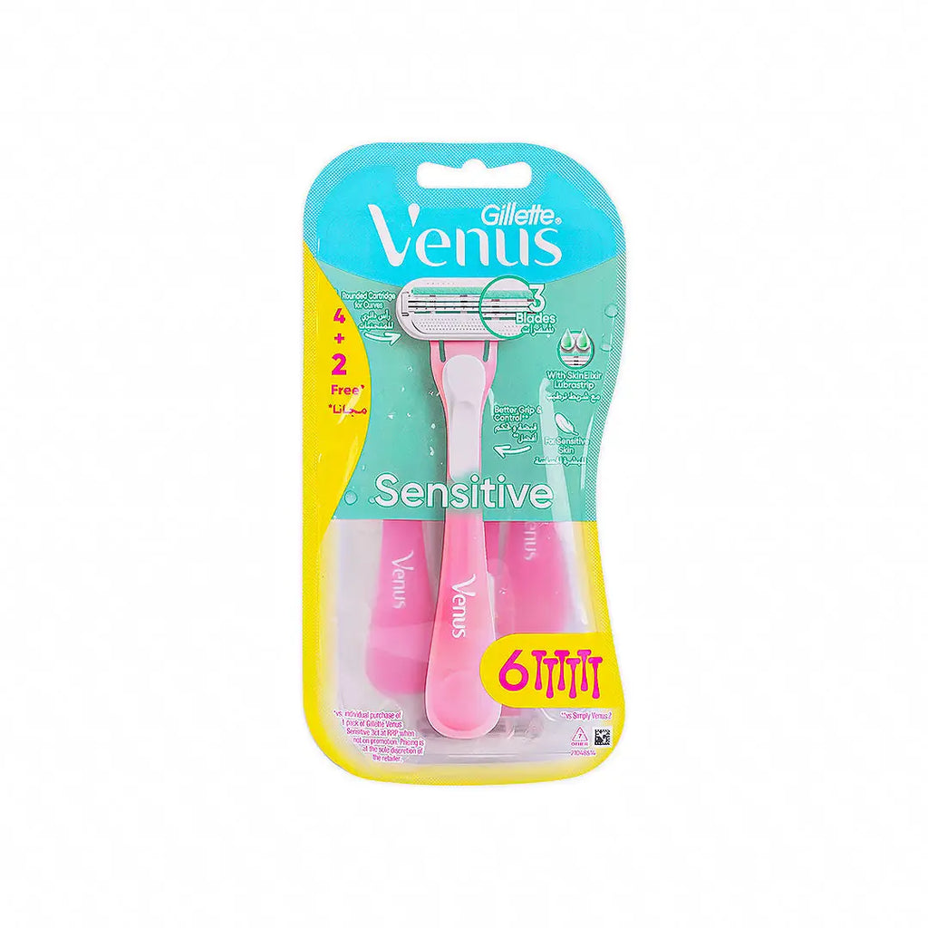Gillette Venus Sensitive 4+2Pcs