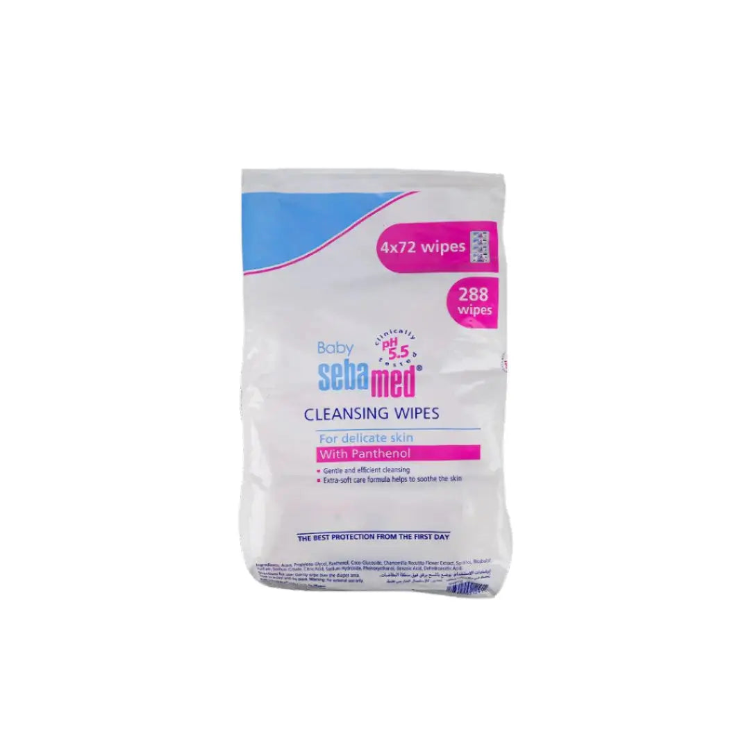 Sebamed Baby Cleansing Wipes With Panthenol 4X72Wipes