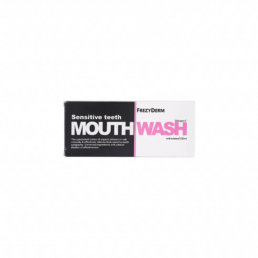 51346-FrezyDerm Sensitive Teeth Mouthwash 250ml +6