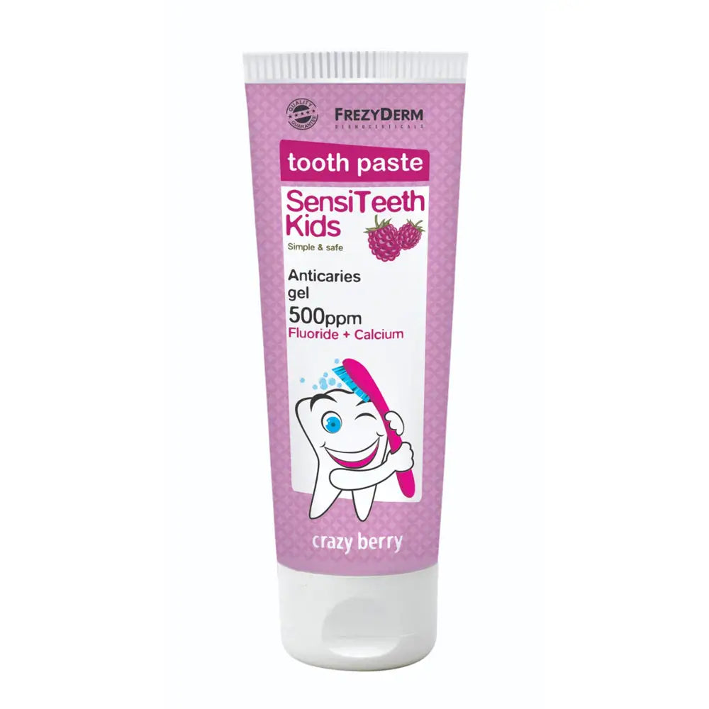 51348-FrezyDerm Sensi Teeth Kids Toothpaste 50ml - Crazyberry