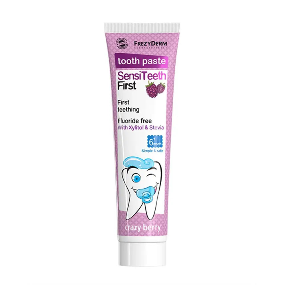 51349-FrezyDerm Sensi Teeth First Toothpaste 40ml - Crazyberry